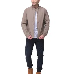 Woodland Grey Regular Fit High Neck Jacket image 5