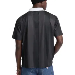 Guess Jeans Black Soccer Stripes Relaxed Fit Jersey image 2