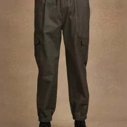 One Friday Kids Green Regular Fit Trousers image 1