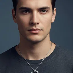 FIMBUL Silver-Plated Stone-Studded Pendants With Chains image 2