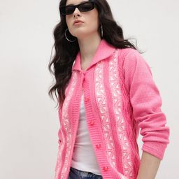 The Roadster Life Co. Striped Chevron Woollen Cardigan-picture-46