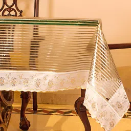 Freelance Solid Silver PVC Set of 1 Table Cloth image 1