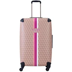 GUESS Beige 4 wheels Free Size HardCabin Trolley Bag image 1