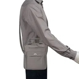 Kara Grey Small Laptop Messenger Bag image 2