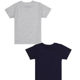 Dyca Boys Grey & Navy Printed T-Shirt (Pack Of 2) image 2