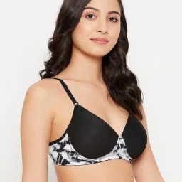 Clovia Black Printed Padded Bra image 4
