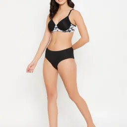 Clovia Black Printed Padded Bra image 5