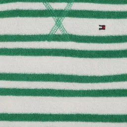 TOMMY HILFIGER Girls White Cotton Striped T-Shirt image 3