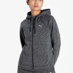 Puma Grey Self Design Hooded Sweatshirt-image-13