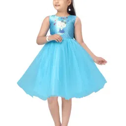 Aarika Kids Blue Printed Dress-image-81