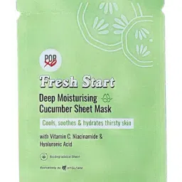 Myglamm Popxo Fresh Start Deep Moisturising Cucumber Sheet Mask - 30 gm-image-32