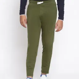 Lil Tomatoes Kids Olive Green Regular Fit Trackpants-picture-23