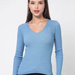 Kalt Women Ribbed Long Sleeves Fashion-image-94