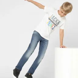 Jack & Jones Junior Blue Solid Jeans image 4