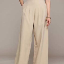 Label Ritu Kumar Beige Fitted Trousers-picture-16