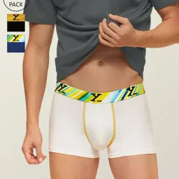 XYXX Multicolor Micro Modal Trunks - Pack of 3-picture-24