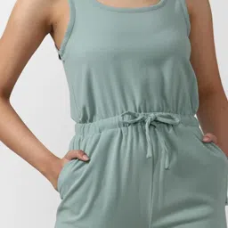 Forever 21 Sage Green Maxi Jumpsuit image 5
