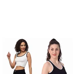 PINOVO Black Cotton Tops-picture-27