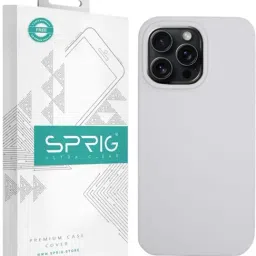 Sprig Liquid Silicone Magnetic Back Cover for APPLE iPhone 15 Pro Max (Grey)-picture-20