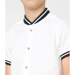Jack & Jones Junior White Solid Shirt image 5