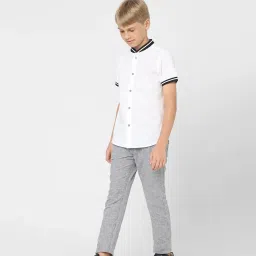 Jack & Jones Junior White Solid Shirt image 4