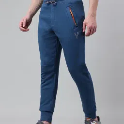 Van Heusen Blue Cotton Regular Fit Joggers image 3