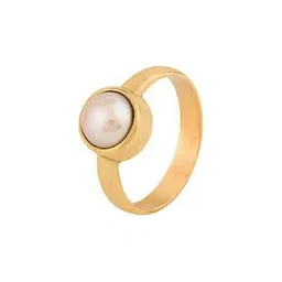 GenZcomplex Gold-Plated Brass Pearls Finger Ring-picture-20