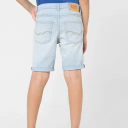 Jack & Jones Junior Light Blue Solid Shorts image 2