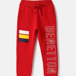 United Colors of Benetton Boys Red Printed Joggers-picture-38