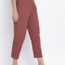 Fabindia Brown Cotton Regular Fit Pants image 4