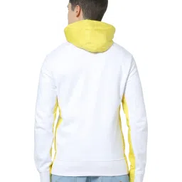 celio Celio* White Cotton Regular Fit Hooded Jacket image 2