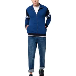 celio Celio* Blue Cotton Regular Fit Jacket image 5