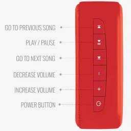 SAREGAMA Carvaan Mini Bengali SCM02 Portable Bluetooth Speaker (Sunset Red) image 5
