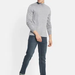 Octave Dark Blue Regular Fit Lightly Washed Jeans image 5