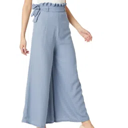 Miss Chase Blue Relaxed Fit Palazzo image 3