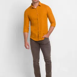 Spykar Light Brown Slim Fit Low Rise Jeans image 5