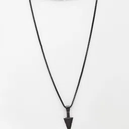 Roadster Rhodium-Plated Geometric Pendants with Chains image 2