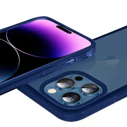 GRIPP Stark Clear Protection Transparent Back Case for Apple iPhone 14 Pro - Blue image 5