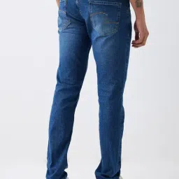 Spykar Blue Cotton Slim Fit Jeans image 2