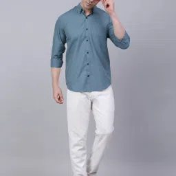 Jainish Grey Regular Fit Shirt image 5