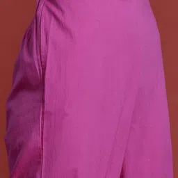 Anouk Foil Print Angrakha Gotta Patti Pure Cotton Kurta with Salwar image 3