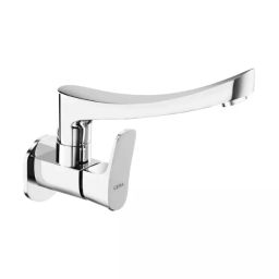 CERA Perla Quarter Turn Wall Mount Sink Cock with Swivel Spout and Wall Flange, F1012261-picture-17