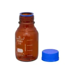 Supertek 1000 ml Amber Color Reagent Bottle With Screw Cap, Thread Size GL 45, 12.112.1000 image 2