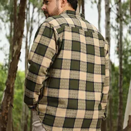 Instafab Plus Men Size Comfort Relaxed Fit Buffalo Checked Cotton Casual Shirt image 3