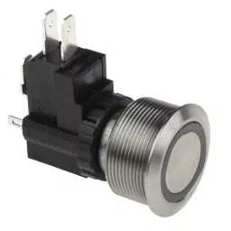 RS PRO Illuminated Push Button Switch Momentary 25.2 mm SPDT White LED 250/125 V AC, 1758792-picture-28