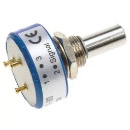 Vishay Panel Mount Rotary Potentiometer 1 W Power 10 kΩ Resistance Turret Terminal, 357B2103MAB251S22 image 2