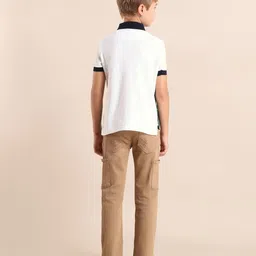 U.S. Polo Assn. Kids Boys Brand Logo Printed Polo Collar T-shirt image 5