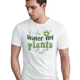 Seekbuylove Typography Printed Round Neck Pure Cotton Bio Finish T-shirt-image-2