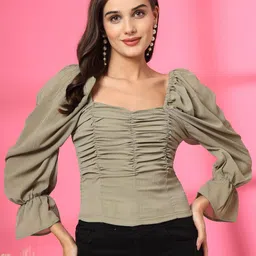 plusS Women Women Bell Sleeves Top-picture-18