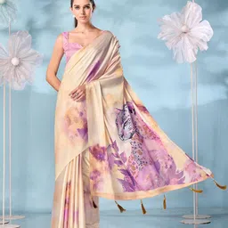 Tikhi Imli Printed Satin Saree-picture-10